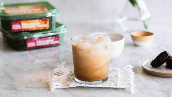 Iced Salted Caramel Latte (Made with Date Caramel)